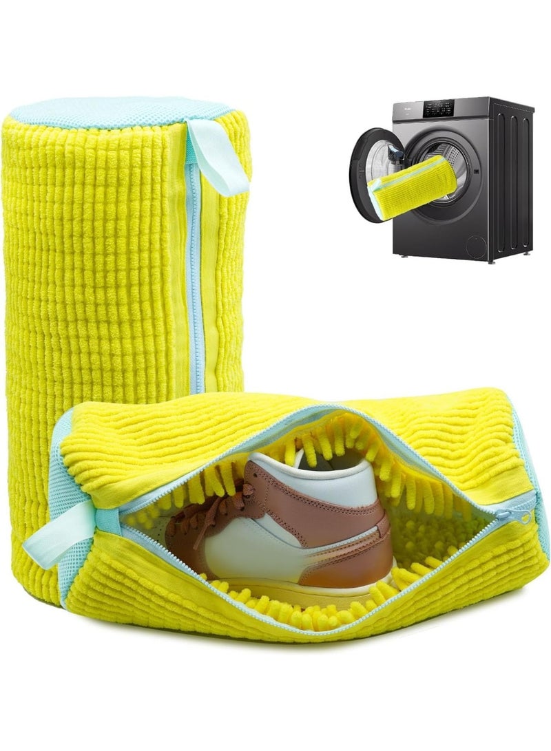Shoe Washing Machine Bag,Shoe Laundry Bag-Reusable,Hangable,Shoe Bag For Washer And Dryer,Shoe Bag For Washing Machine For All Shoe Types And Sizes.(Yellow 1pc) - Image 2